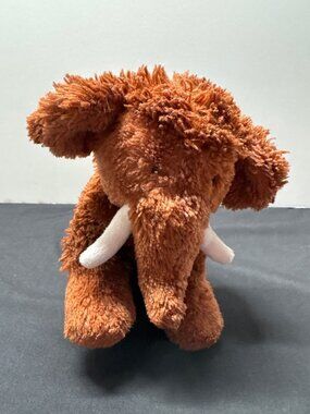 Carters Brown Plush Woolly Mammoth Stuffed Animal Toy 8" Soft & Cuddly